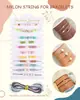 Caja de set de accesorios para joyería DIY de estilo bohemio, cuentas redondas de arcilla polimérica coloridas, cuentas de arroz, cuentas de arcilla, 24 compartimentos
