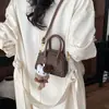 Mini Bolso de Bowling Estampado de Leopardo Transfronterizo Gama Alta Nicho Lujo Ligero Cartera de Monedas de Gama Alta Accesorios Bolso Cruzado Versátil para Niños