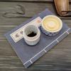 Taza Termo de Cerámica con Encanto Retro Patrón Azul y Blanco Separación Té Agua Gran Capacidad Doble Capa Taza de Té Taza de Regalo Taza Calentador de Manos