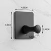 Gancho adhesivo resistente de acero inoxidable 304 transfronterizo, sin perforaciones, sin costuras, para puerta trasera de baño y cocina, gancho de metal