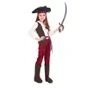 Conjunto de Disfraz Pirata para Niñas, Atuendo de Capitana para Actuación con Sombrero, Disfraz para Festival de Halloween, Hecho a Medida para Exportación