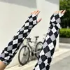 Mangas de hielo para deportes de verano, unisex, hechas de tela de seda de hielo, mangas protectoras solares, finas y holgadas, para protección de los brazos al conducir o andar en bicicleta