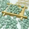 Jadeíta Jade A Jade Solto Contas de Jade Material Russo Feijão Verde Milho Contas Acessórios de Jade Pulseira Jade Jade Contas Soltas