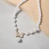 Estilo Coreano Elegante Doce Casual Moda Pérola Sintética Nicho Design Multicamadas Senso de Design Colar Versátil Estilo Retrô Francês