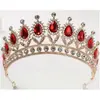 Accesorios europeos y americanos para vestido de novia Corona gota Diamante Princesa actuación diadema de cumpleaños Corona punto al por mayor