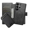 Funda de billetera con tapa abatible para insertar tarjetas para Samsung S26Ultra con soporte de carga inalámbrica magnético Tres en Uno Funda de cuero