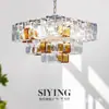 Lustre de vidro para cubos de açúcar vintage Murano para restaurante francês, escritório de designer francês de alta qualidade, hall de entrada e iluminação de quarto