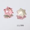 Accesorios para Uñas Dongzhou Colección Rosa Oscuro Fondo Puntiagudo Vidrio K9 de Alta Calidad Mariposa Diamante Grande Brillante Estilo Popular de Celebridad de Internet