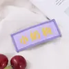 Celebridad de Internet ins Nuevo Estilo Texto Flequillo Divertido Pasador de Pelo Lindo Creativo Bidimensional Divertido Pinza Bb Pinza Lateral Accesorios para el Cabello para Mujeres
