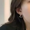 Nuevos Pendientes de Amor de Diseño Nicho Coreano para Mujer, Temperamento de Alta Gama, Pendientes en Forma de Corazón de Celebridad de Internet