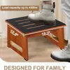 Reposapiés de Madera Cocina Hogar Taburete de Puntillas Oficina Debajo del Escritorio Reposapiés Baño Inodoro Taburete Reposapiés