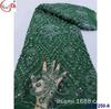 Vestido de Casamento Francês Retrô Bordado com Lantejoulas e Contas em Toda a Largura Tecido de Renda Vestido Vestido Bordado em Tela Atacado