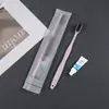 Escova de Dentes Descartável, Pasta de Dente Específica para Hotel, Kit de Higiene Pessoal com Filme Macio, Fabricante de Logotipo Personalizado, Atacado para Hospitalidade B&B