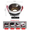 Foco Ultradelgado Empotrado Delgado Antideslumbrante Borde Estrecho Ángulo Ajustable Bajo Downlight para el Hogar Lavaluces Simple 5cm