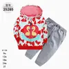 Comercio Exterior Ropa Infantil Primavera y Otoño Conjunto Infantil de Dos Piezas Material Sudadera Sudadera con Capucha Ropa Infantil para Bebés Ropa de Salida [Al por Mayor]