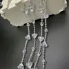 Nova cortina de grânulo de cristal acrílico conectada cadeia de grânulos de casamento guia de estrada layout de palco decoração da árvore de Natal adereços octogonais