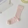 Meias Coloridas de Comprimento Médio Estilo Japonês Doce Miu Estilo Ballet para Crianças Primavera e Verão Finas Sem Costura Jk Mary Jane Meias de Pelúcia