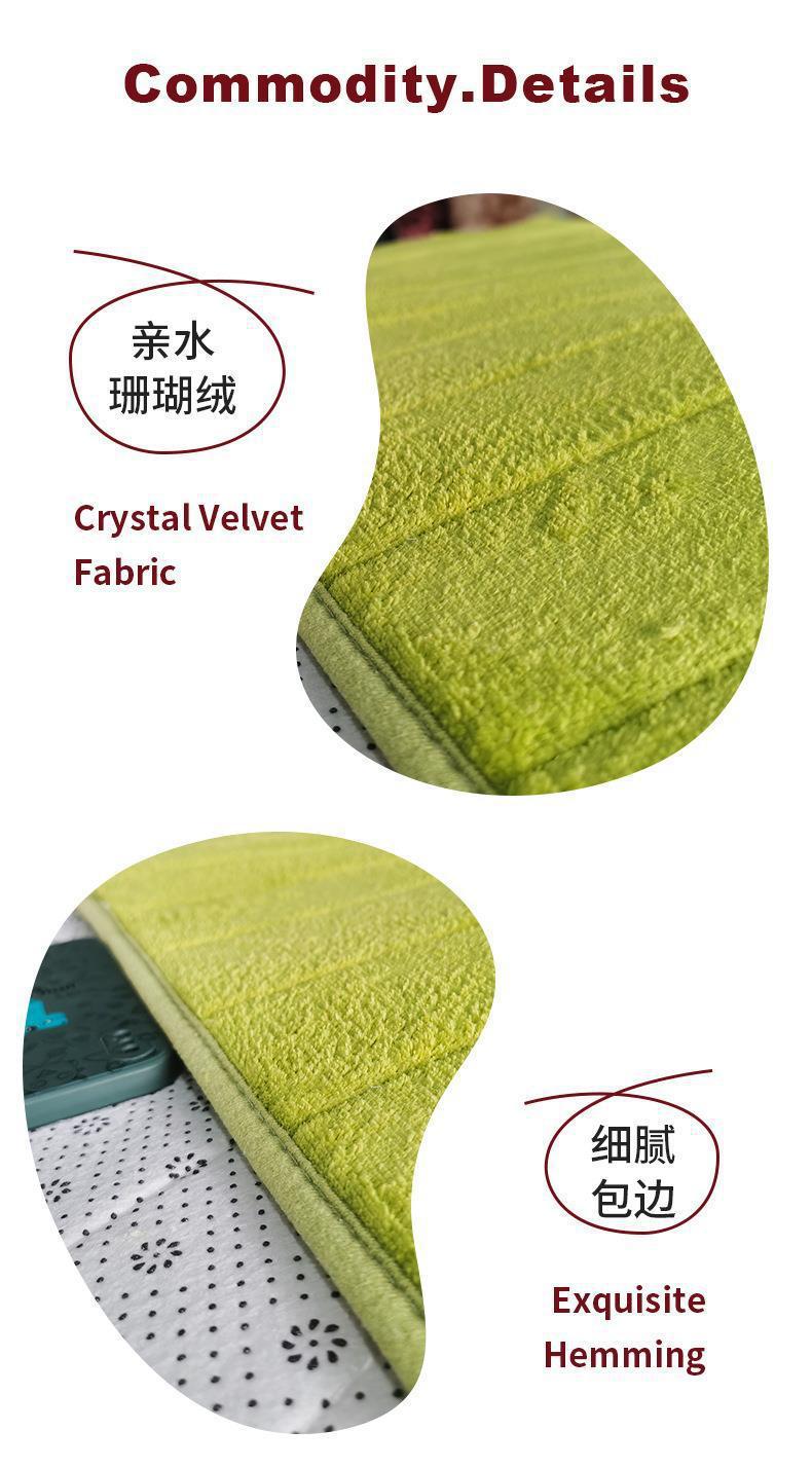 地垫,地毯,珊瑚绒地垫,亲水珊瑚绒垫,浴室门垫,亲水脚垫