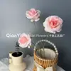 Rosa de Simulação Três Cabeças Rosa Anna Flores Artificiais Flores de Casamento Flores de Simulação Senso Avançado Rosa Realista Atacado