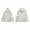 Conjunto de otoño para pareja estilo americano de calle: sudadera con capucha casual, de corte holgado, con bordado de letras y diseño único