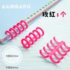 Carpeta de Anillos de 5 Orificios Clips Segmentales para Carpeta DIY Hojas Sueltas Tiras de Plástico para Encuadernar Clips para Hojas Sueltas Archivo Hecho a Mano