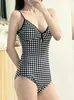 Nuevo traje de baño de una pieza triangular para mujer, que cubre la barriga, adelgazante, sexy, para pecho pequeño, push up, traje de baño para aguas termales