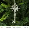 Pingente de Decoração de Natal Transfronteiriço, Pingente de Natal de Cristal de Alta Transparência com Alce e Estrela de Cinco Pontas, Decoração Criativa para Árvore de Natal