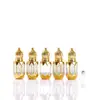 Frasco de vidro galvanizado de 6ml para óleo essencial, amostra de perfume para carro, frasco vazio, bola de vidro, cosméticos, sub-embalagem, atacado