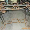 Villa Subei Entrada Decorativa Mesa de Hierro Decorativa Forja de Metal Mesa de Almacenamiento Mesa de Artesanía de Hierro Metálico