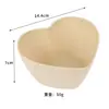 Amazon tazón de amor de paja de trigo tazón creativo con forma de corazón para frutas postre vajilla tazón de avena para el desayuno de la red roja venta al por mayor