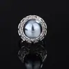 Nuevo Anillo Huabi Joyería 2024 Base de Cobre Chapado en Oro Perla Diamante Retro para Mujer 14mm