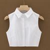 Nuevo Chaleco de Otoño e Invierno Cuello Falso para Mujer Todo Fósforo Camiseta Base con Cuello Falso Cuello Falso Camisa Profesional Cuello Decorativo
