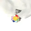 Colgante de aleación de girasol para hacer tú mismo Colgante de joyería con aceite que cae Accesorios de color Colgante Pulsera Collar Llave