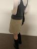 Oferta Especial, Sin Devoluciones ni Cambios Falda Corta Estilo Ropa de Trabajo Otoño Yu Pai Falda Casual de Cintura Alta Línea A A4332