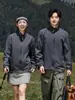 Jaqueta Três em Um Masculina e Feminina Fina Impermeável, Corta-Vento e Respirável Esportiva Simples com Logotipo Imprimível Roupas de Montanhismo para Exterior