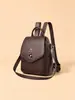 Mochila de Cuero Suave Estilo Vintage 2026 para Mujer, Bolso Cruzado Pequeño de un Solo Hombro Versátil y de Moda, Mini Mochila de Viaje Casual
