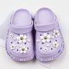 Imitação de resina de ouro núcleo de flor de cinco pétalas acessórios de flor diy buraco sapatos sapato fivela jóias fivela margarida conjunto de pérolas