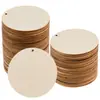 Peças Redondas de Madeira com Furo Peças Redondas de Madeira em Branco DIY Peças Originais de Madeira Perfuradas Peças de Madeira Pintadas para Crianças