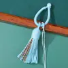 Anillo hebilla de borla de hilo de algodón estilo Xizang colorido, producto semiacabado hecho a mano para colgar en bolsos, colgar en el coche, colgante y accesorio, al por mayor en stock