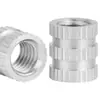 En Stock Tuercas Moldeadas por Inyección de Acero Inoxidable 303 M2-M10 Agujero Pasante Rosca Recta Tuercas Anticorrosión Embebidas Tuercas Moleteadas