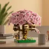 Jihui JIHUI Art High M2108 Casa del Árbol de Flor de Cerezo Bloques de Construcción Juguetes Educativos Ensamblables Niños Niños Niñas Transfronterizo
