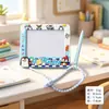 Mini Quadro Magnético de Desenho Desenho Animado para Crianças, Quadro de Rabiscos Portátil, Quadro de Pintura Magnético, Pingente Pendurado, Brinquedo Educacional