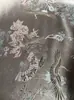 Cor de Pasta de Feijão Cinza Azul Jacquard de Alta Densidade Jaqueta Cheongsam Chinês Estilo Chinês Hanfu Brocado Composto