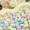 Cadena para teléfono móvil con cuentas de mariposa de grasa de crema, llavero, accesorios hechos a mano para bricolaje, cadena para estuche de bolígrafo con cuentas, cuentas de resina, cuentas sueltas