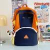 Mochila Feminina Estudante Universitária Bonita Cor Contrastante 2025 Nova Estudante do Ensino Fundamental II e Ensino Médio Mochila de Viagem de Grande Capacidade