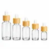 Frasco Conta-gotas de Óleo Essencial 5ml10ml15ml30ml50ml Frasco Dispenser de Vidro Marrom Essência Orvalho Puro Frasco Cosmético