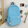 Ins bolsa escolar de niña estilo japonés versión coreana estudiante de secundaria linda mochila de color caramelo preparatoria simple moderna gran capacidad doble hombro
