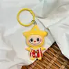 Nuevo Llavero de Hombre Estrella de Dibujos Animados Labubu Travesti Muñeco de Tarjeta Grande Accesorios para Mochila de Estudiante DIY Colgante