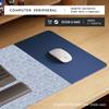 Base de Mouse de Couro Antiderrapante de Feltro, Base de Mouse Grande para Escritório e Jogos, Base Quente de Mesa para Casa no Inverno, E-Sports para Jogos