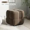 Taburete Pequeño de Madera Maciza para Uso Doméstico, Taburete Bajo Creativo y Elegante, Banco para Cambiarse los Zapatos, Otomana para Sentarse, Reposapiés para Sofá de Sala de Estar